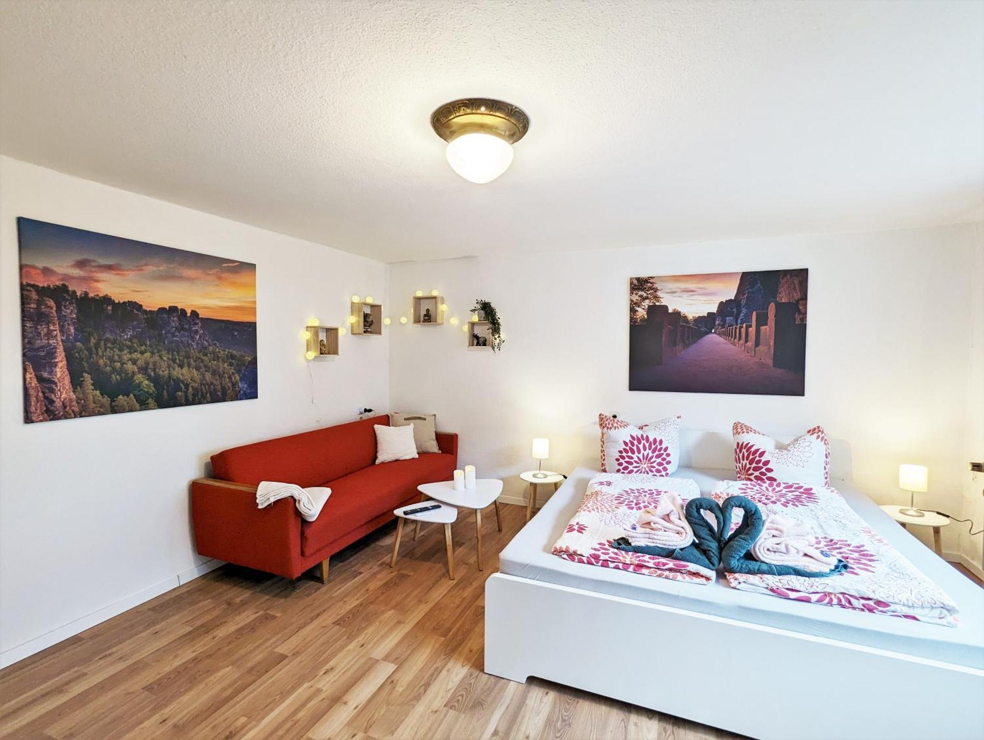 L1 - Urlaubsmagie - Wohnung Fuer 3P Am Wanderweg Sebnitz Exterior foto